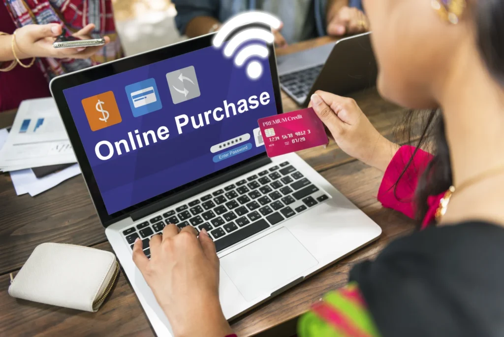 Online purchasing payment e commerce banking