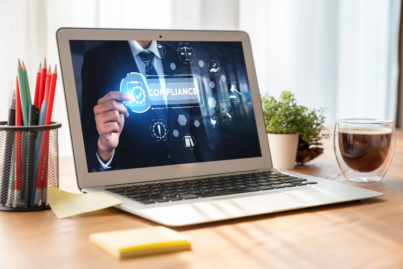 Compliance system modish online corporate business meet quality standard