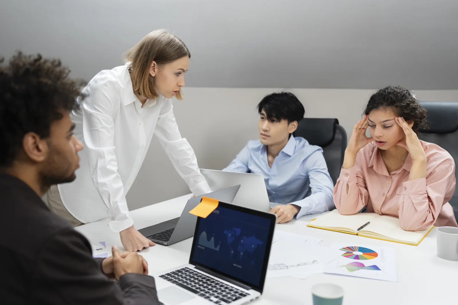 Workplace violence taking place colleagues